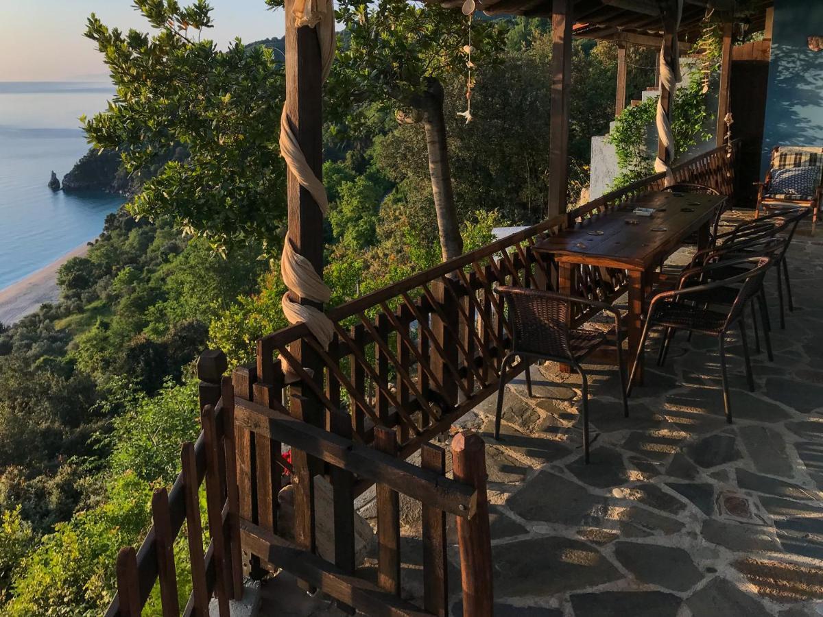 Balcony On The Rocks Villa Agioi Saranta Kültér fotó